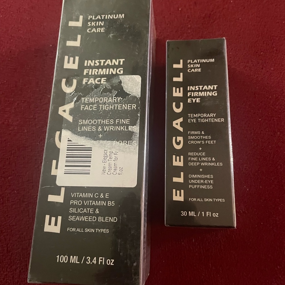 Elegacell Elegacell Face Tightener Instant Face Lift Cream & Eye Cream bundle